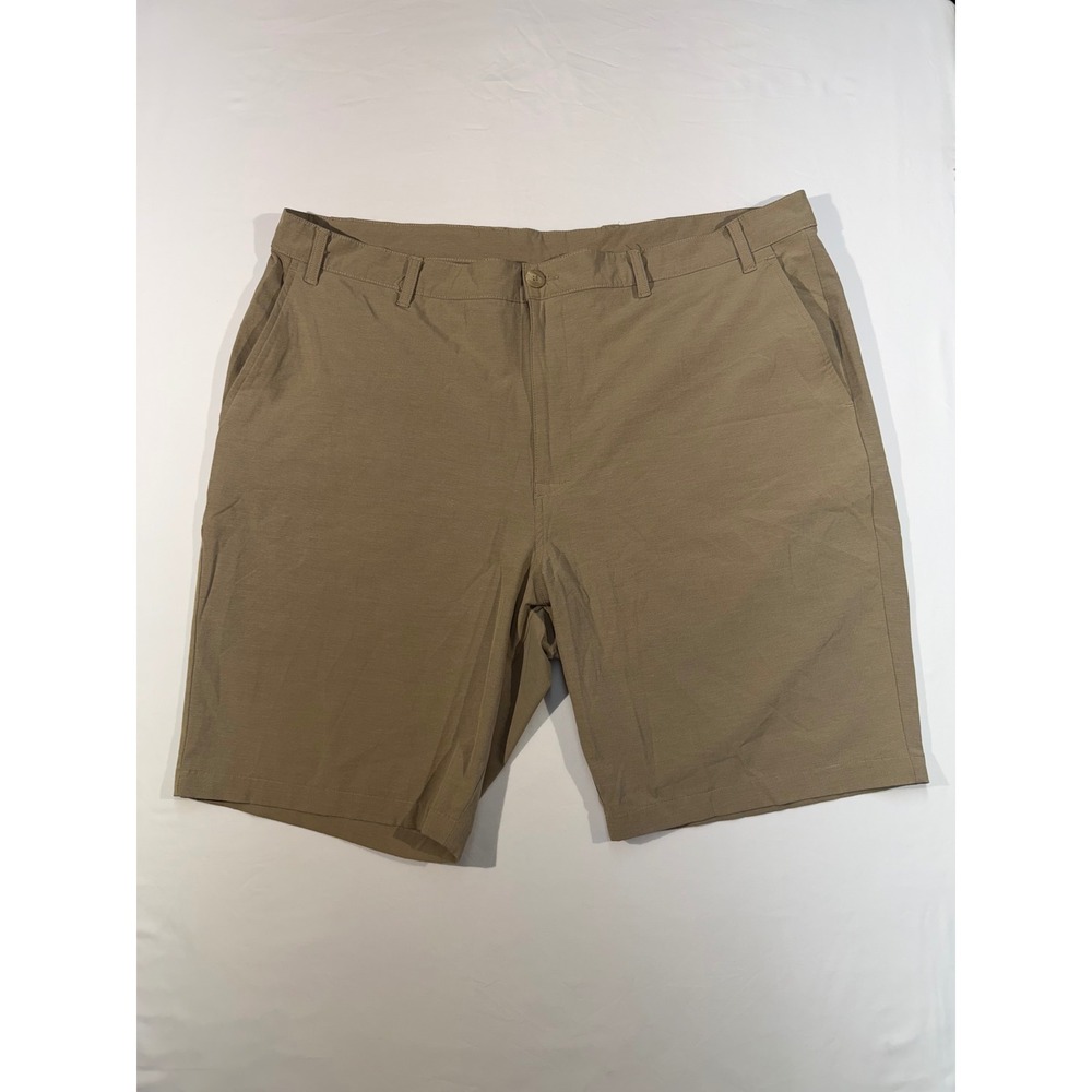 Callaway Mens Golf Shorts Khaki Tan Flat Front Performance Stretch‎ Size 44